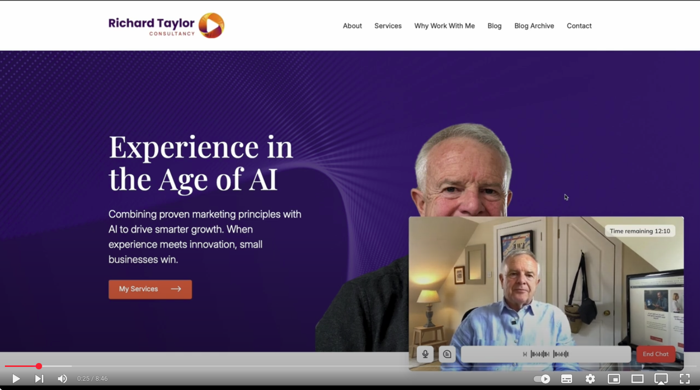 How I built my own AI avatar chatbot – a step by step video - Richard Taylor Consultancy